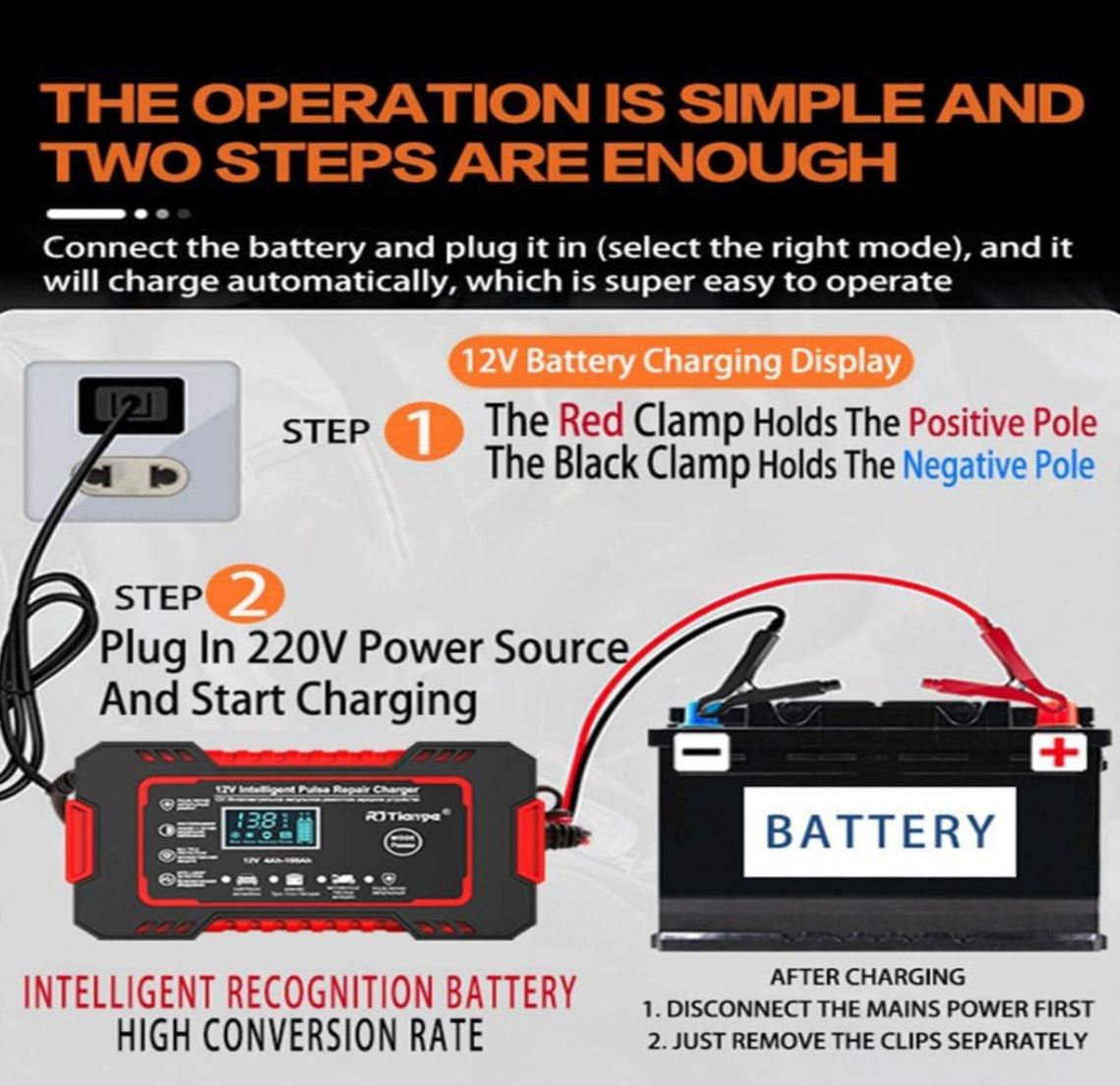 Miniatura 2 de CARGADOR,INICIADOR DE BATERIA 12V